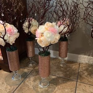 Manzanita centerpieces